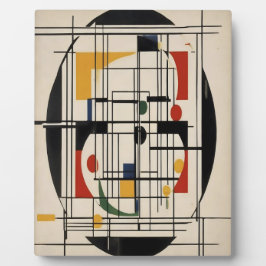 Placa Expositora Resumen Bauhaus Arte Minimalista Geométrico Modern