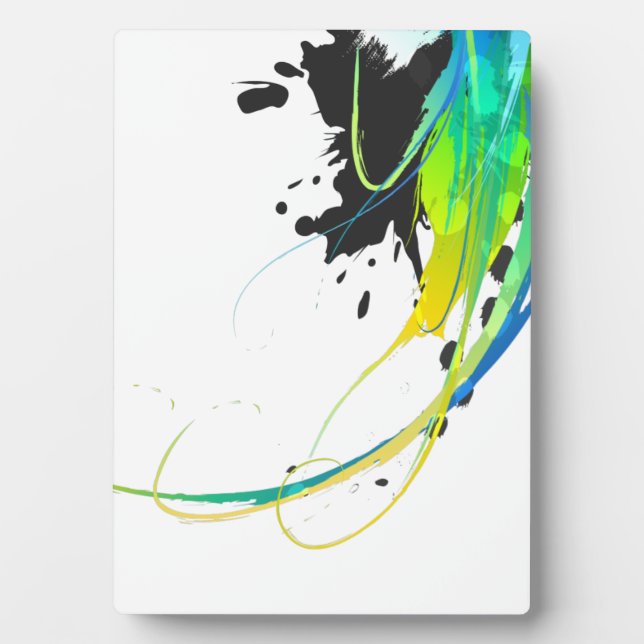 Placa Expositora Resumen de aguas frías Paint Splatts (Frente)