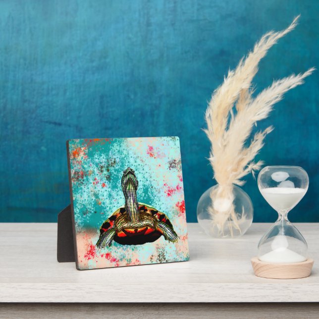 Placa Expositora Resumen de arte de tortuga (in situ)