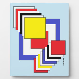 Placa Expositora Resumen de cuadrados