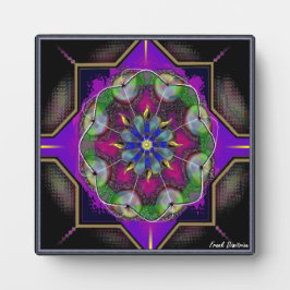 Placa Expositora Resumen Diseño Geométrico Tabletop Plaque