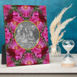 Placa Expositora Resumen floral de rosas rosas rosas rosas rosadas 