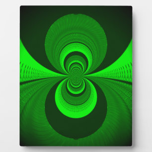 Placa Expositora Resumen Modelo caleidoscopio Groovy Verde Brillant