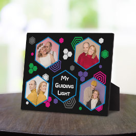 Placa Expositora Resumen moderno Día del Padre del Collage de fotos