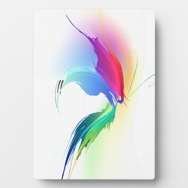 Placa Expositora Resumen Paint Splatt Butterfly (Frente)