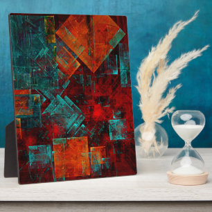 Placa Expositora Resumen Patrón artístico moderno de Guay colorido