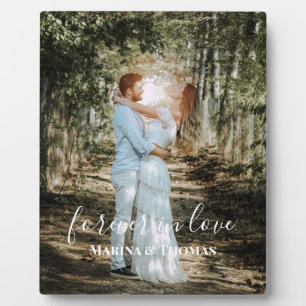 Placa Expositora Retrato Boda personalizado caligrafía moderna
