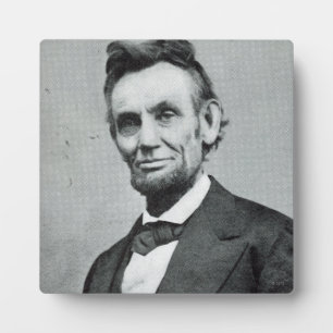 Placa Expositora Retrato de Abe Lincoln 1