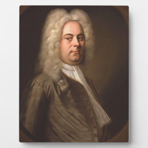 Placa Expositora Retrato de George Frideric Handel