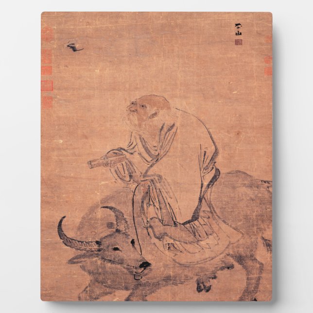 Placa Expositora Retrato de Lao Tzu (Frente)