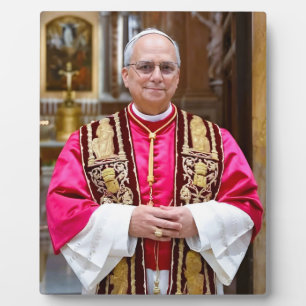 Placa Expositora Retrato de León XIV