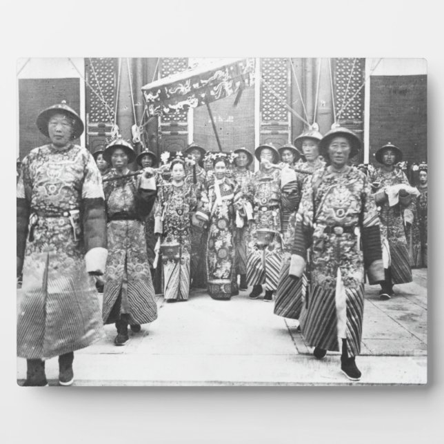 Placa Expositora Retrato de Tz'U-Hsi (1835-1908) Empress Dowager (Frente)