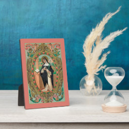 Placa Expositora Retrato enmarcado de San Rosa de Lima (K 48)