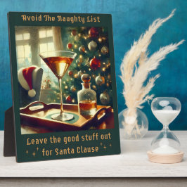 Placa Expositora Retro 50 Evita Los Navidades traviesos Martini