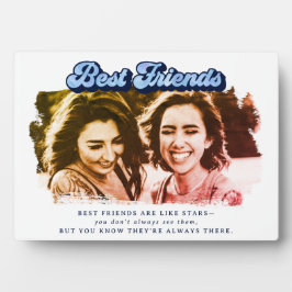 Placa Expositora Retro Blue Best Friends Keepsake