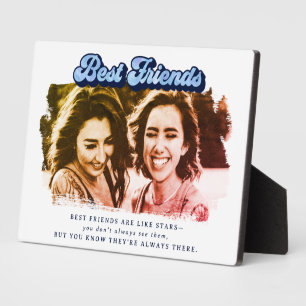 Placa Expositora Retro Blue Best Friends Keepsake
