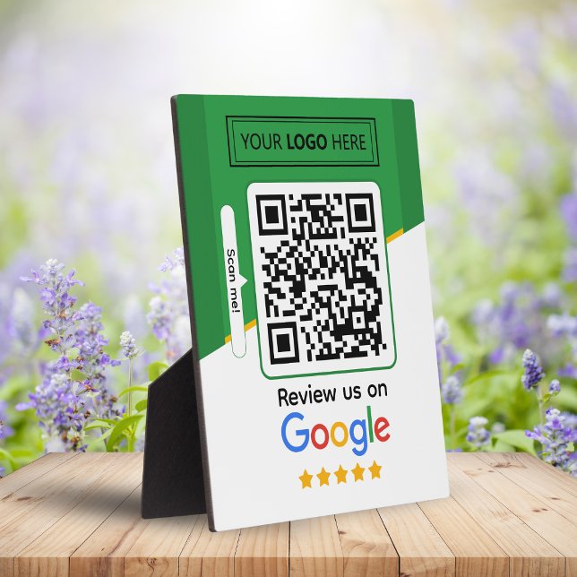 Placa Expositora Revistas de Google | Código QR de vínculo de revis (google reviews)