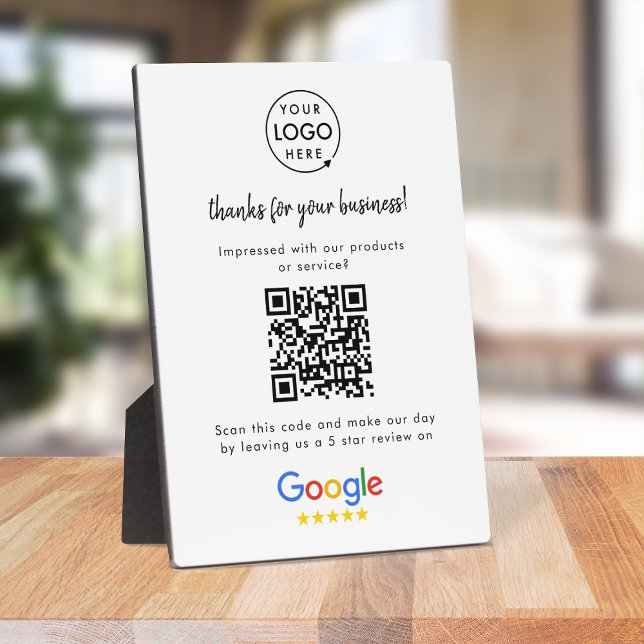 Placa Expositora Revistas de Google | Código QR de vínculo de revis (Subido por el creador)