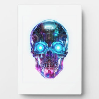 Placa Expositora Rey Calavera Ciberpunk