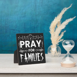 Placa Expositora Rezar por las familias