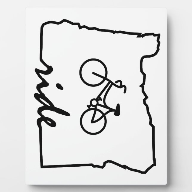 Placa Expositora Ride Oregon (Ciclismo) (Frente)