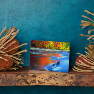 Placa Expositora Río Swift que refleja los colores del otoño