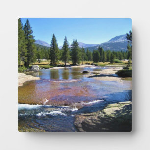 Placa Expositora Río Tuolumne en Tuolumne Meadows, Yosemite, CA