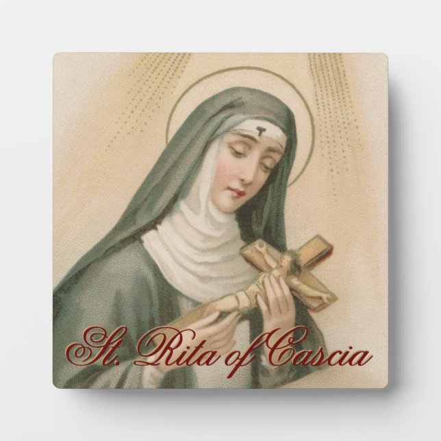 Placa Expositora Rita de Cascia (M 015) (Frente)