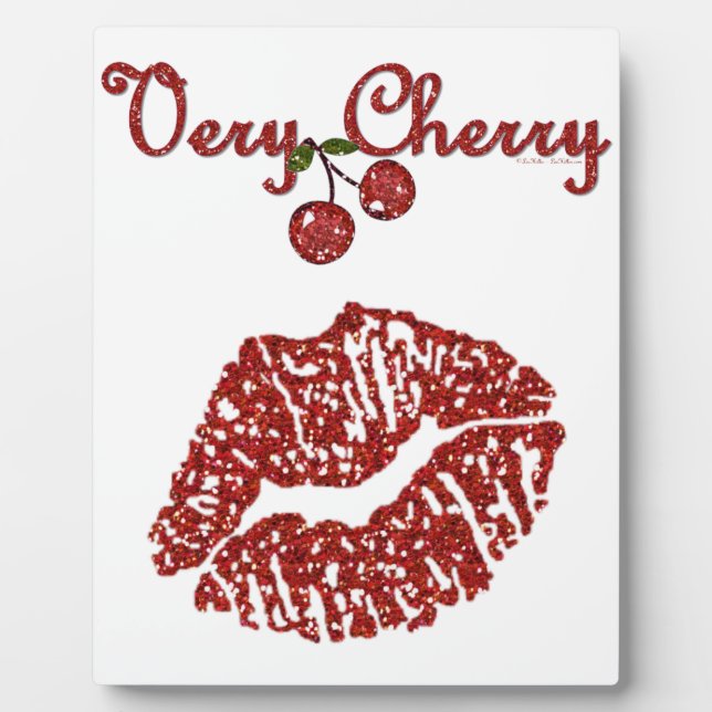 Placa Expositora Rockabilly Muy Cherry Kiss (Frente)