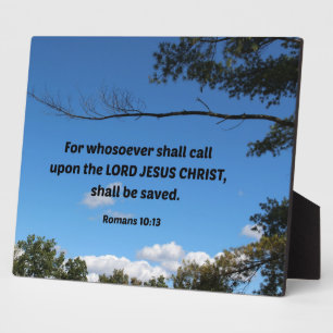 Placa Expositora Romanos 10:13 Para quien lo solicite...