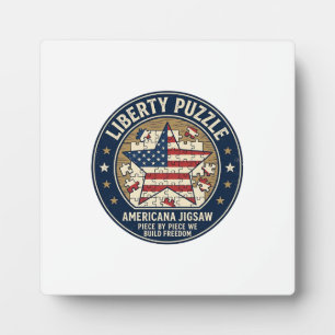 Placa Expositora Rompecabezas de la Libertad Rompecabezas Patriótic