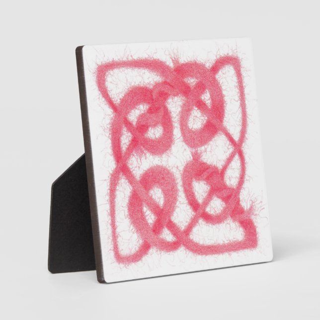 Placa Expositora ROSA CELTIC KNOT Square Plaque (Anverso)