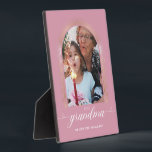 Placa Expositora Rosa Personalizado de Regalos de GRANDMA Elegante<br><div class="desc">Rosa Personalizado de Regalos de GRANDMA Elegante Rosa</div>