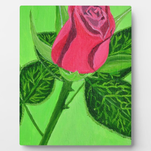 Placa Expositora Rosa Roja (Frente)