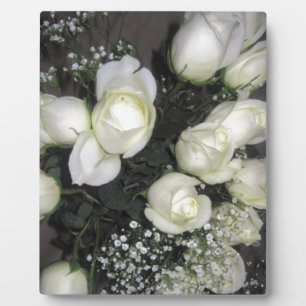 PLACA EXPOSITORA ROSAS BLANCAS