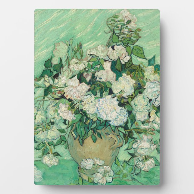 Placa Expositora Rosas de Vincent van Gogh (Frente)