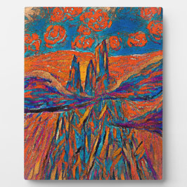 Placa Expositora Rosas expresivos en el cielo