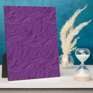 Placa Expositora Rosas Grabado en relieve Lavender Purple Plaque
