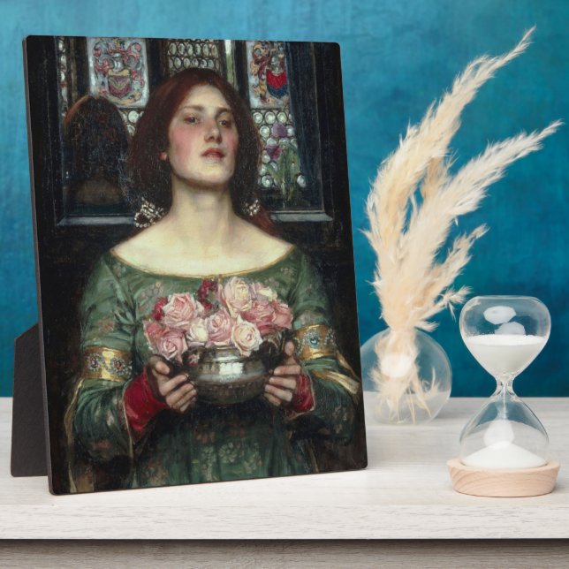 Placa Expositora Rosebuds de John William Waterhouse (Lado)