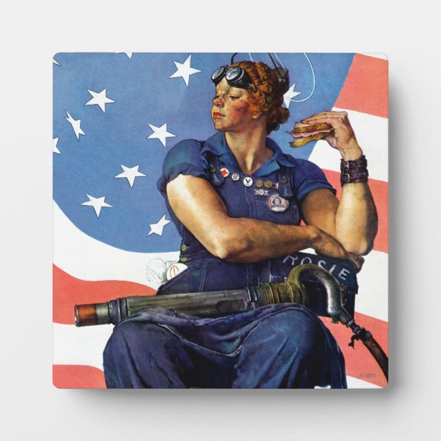 Placa Expositora Rosie the Riveter (Frente)