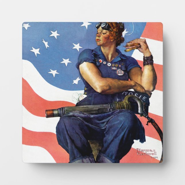Placa Expositora Rosie the Riveter (Frente)