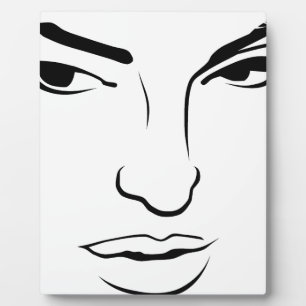Placa Expositora Rostro de Mujer