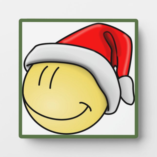PLACA EXPOSITORA ROSTRO DE NAVIDAD FELIZ SANTA (Frente)