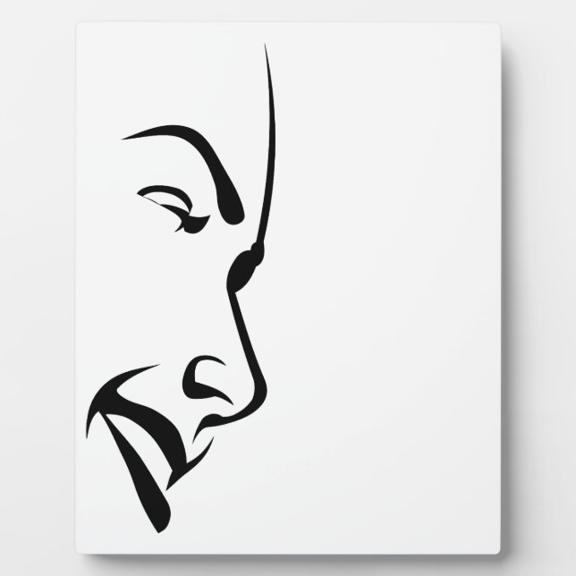Placa Expositora Rostro de una Mujer (Frente)