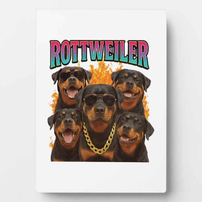Placa Expositora Rottweiler  (Frente)