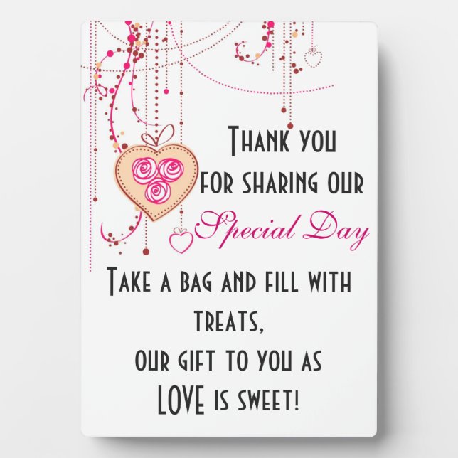 Placa Expositora Rótulo Candy Buffet (Frente)