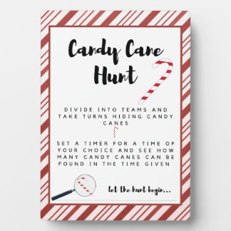 Placa Expositora Rótulo Candy Cane Hunt