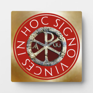 Placa Expositora Rótulo Chi-Rho