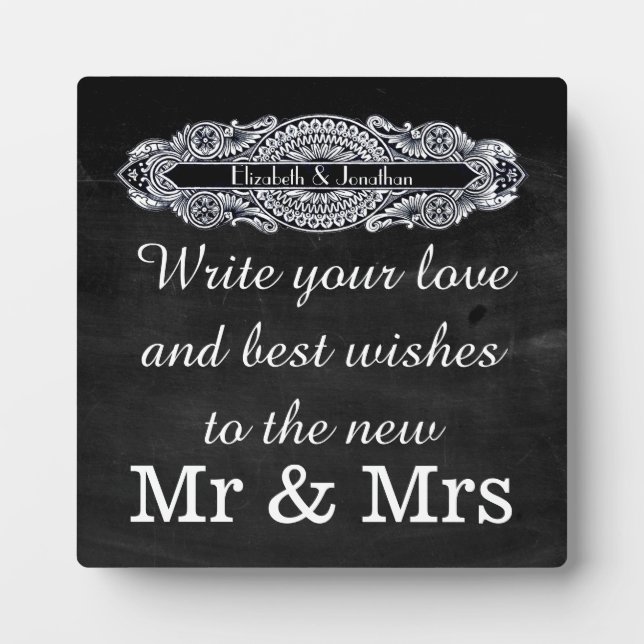 Placa Expositora Rótulo de libros de texto Art Nouveau (Frente)