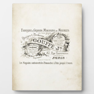 Placa Expositora Rótulo de tienda de departamentos de francés